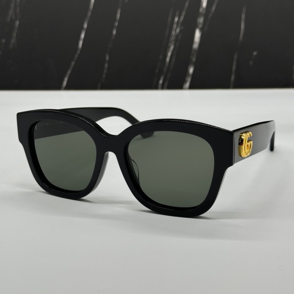 NEW GG1550SK 001 GUCCI BLACK GREY SQUARE WOMEN GUCCI SUNGLASSES - Picture 4 of 12